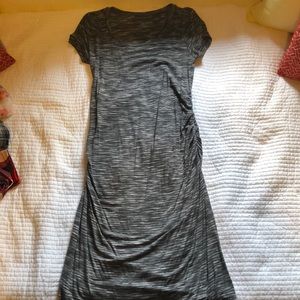 Black and white maternity dress